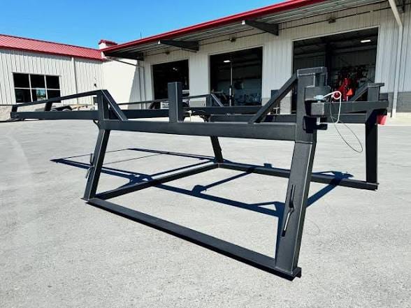 Toyota Tacoma basic universal ladder rack installed on pickup bed, Toyota Tacoma aluminum ladder rack for ladders and construction materials, Toyota Tacoma steel contractor ladder rack with heavy-duty frame, Toyota Tacoma adjustable truck bed ladder rack, Toyota Tacoma over-cab ladder rack for long ladders and lumber, Toyota Tacoma heavy-duty commercial ladder rack, Toyota Tacoma low-profile aluminum ladder rack, Toyota Tacoma platform cargo ladder rack, Toyota Tacoma tonneau-compatible ladder rack, Toyota Tacoma custom-fit ladder rack for 5-foot bed, Toyota Tacoma custom-fit ladder rack for 6-foot bed, Black Toyota Tacoma ladder rack carrying construction equipment,