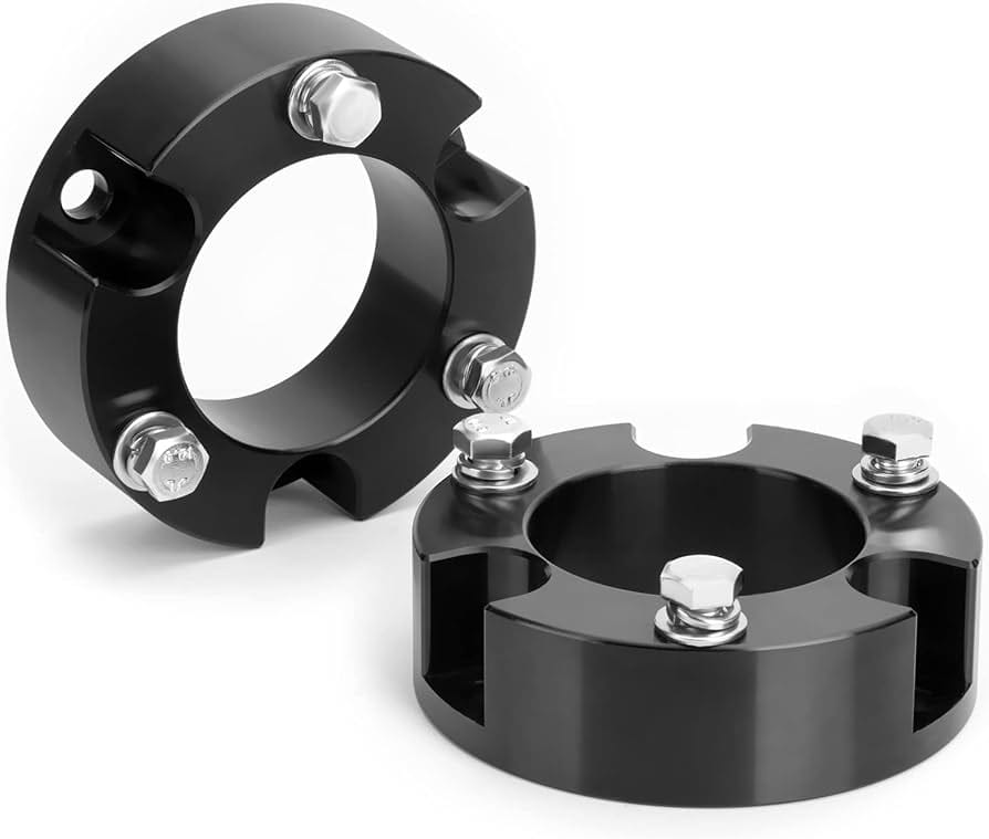 Toyota Tacoma leveling kit with front suspension spacers and adjustable struts