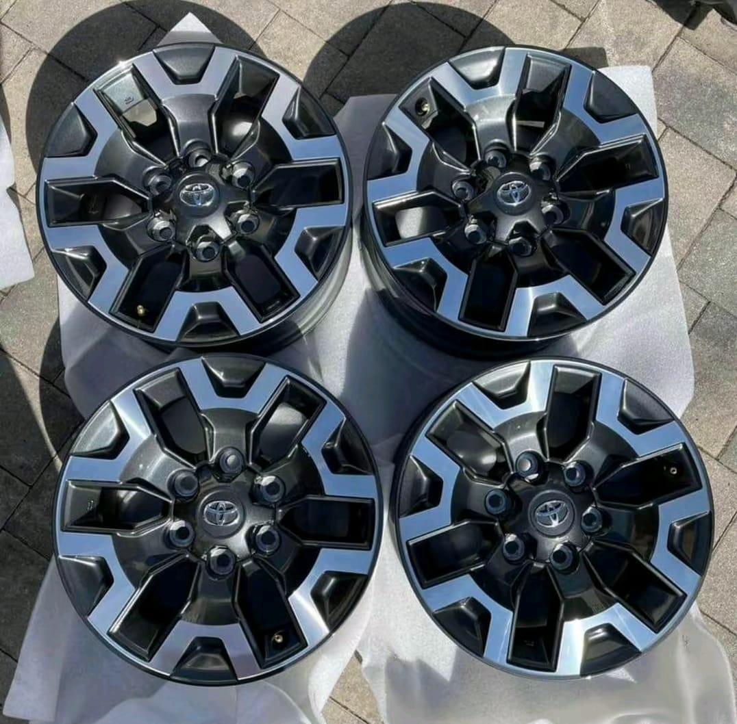 Toyota Tacoma 16 inch steel wheel for sale, Toyota Tacoma 16 inch black alloy wheel, Toyota Tacoma 17 inch off road alloy wheel, Toyota Tacoma 17 inch black wheel, Toyota Tacoma 18 inch TRD style alloy wheel, Toyota Tacoma 18 inch bronze off road wheel, Toyota Tacoma 16 17 18 inch truck wheels,